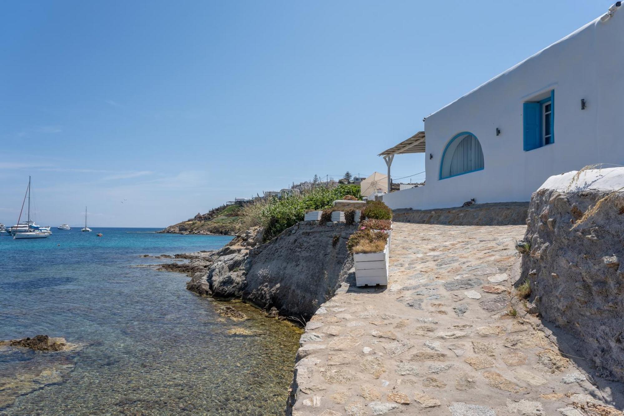 Villa Luxury Sea House By Blue Waters Mykonos Ornos  Exterior foto